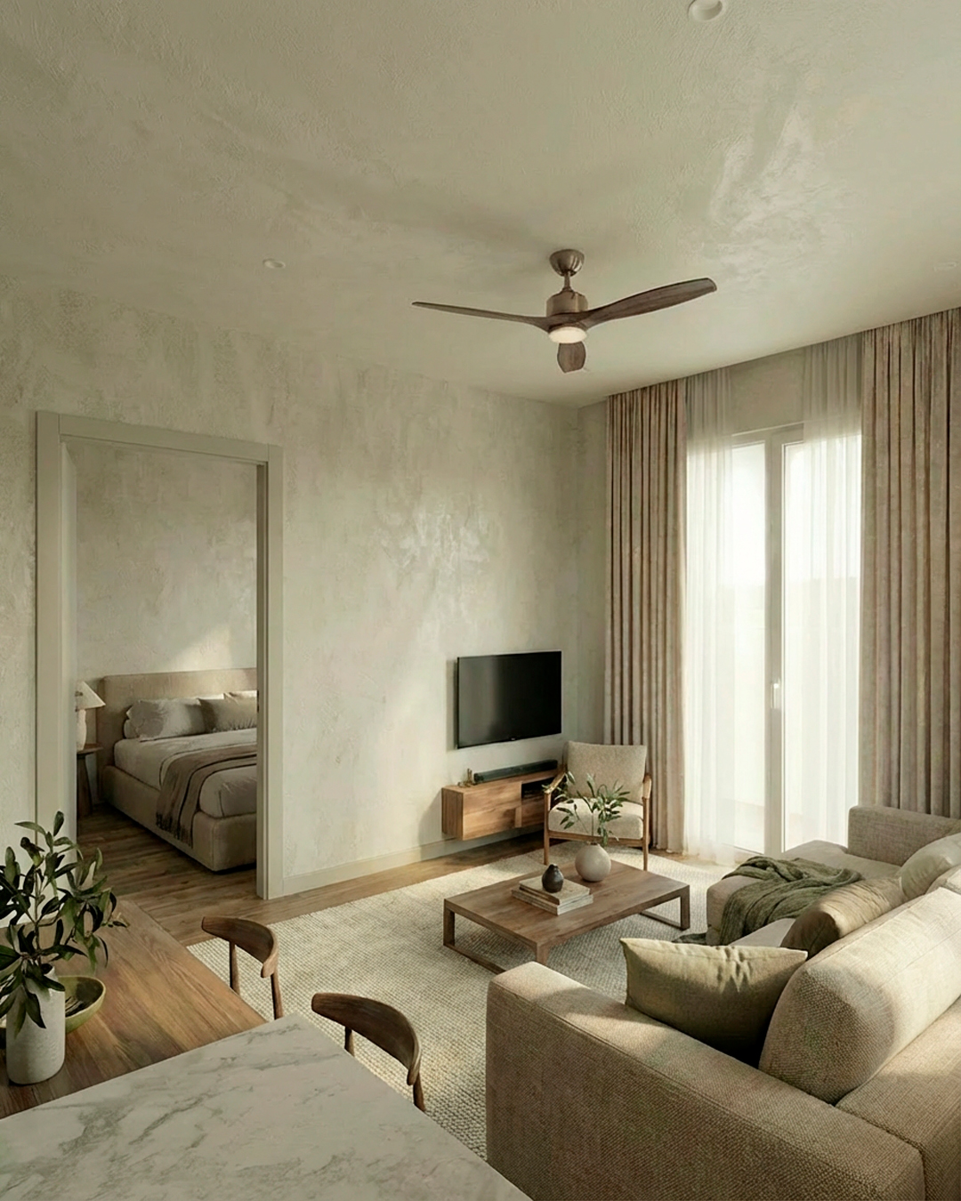 Detalle de interiorismo fotorrealista