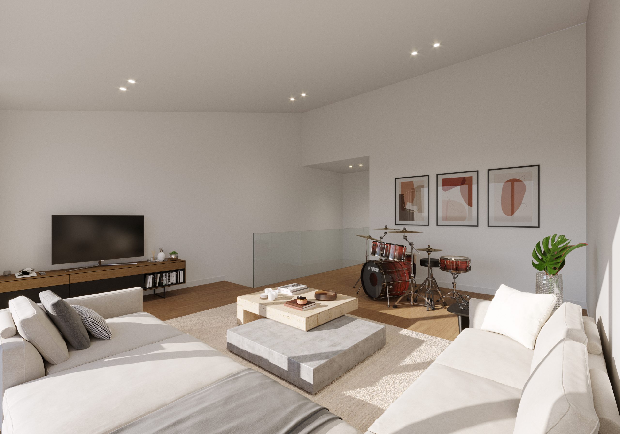 Detalle de acabados y texturas fotorrealistas